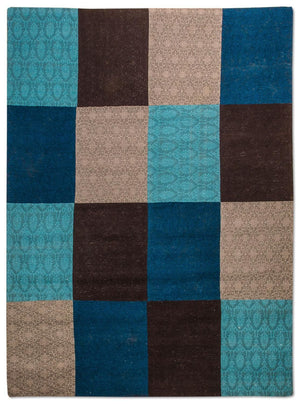 Patchwork Teppich 240 x 170 cm Wohnzimmer Teppich