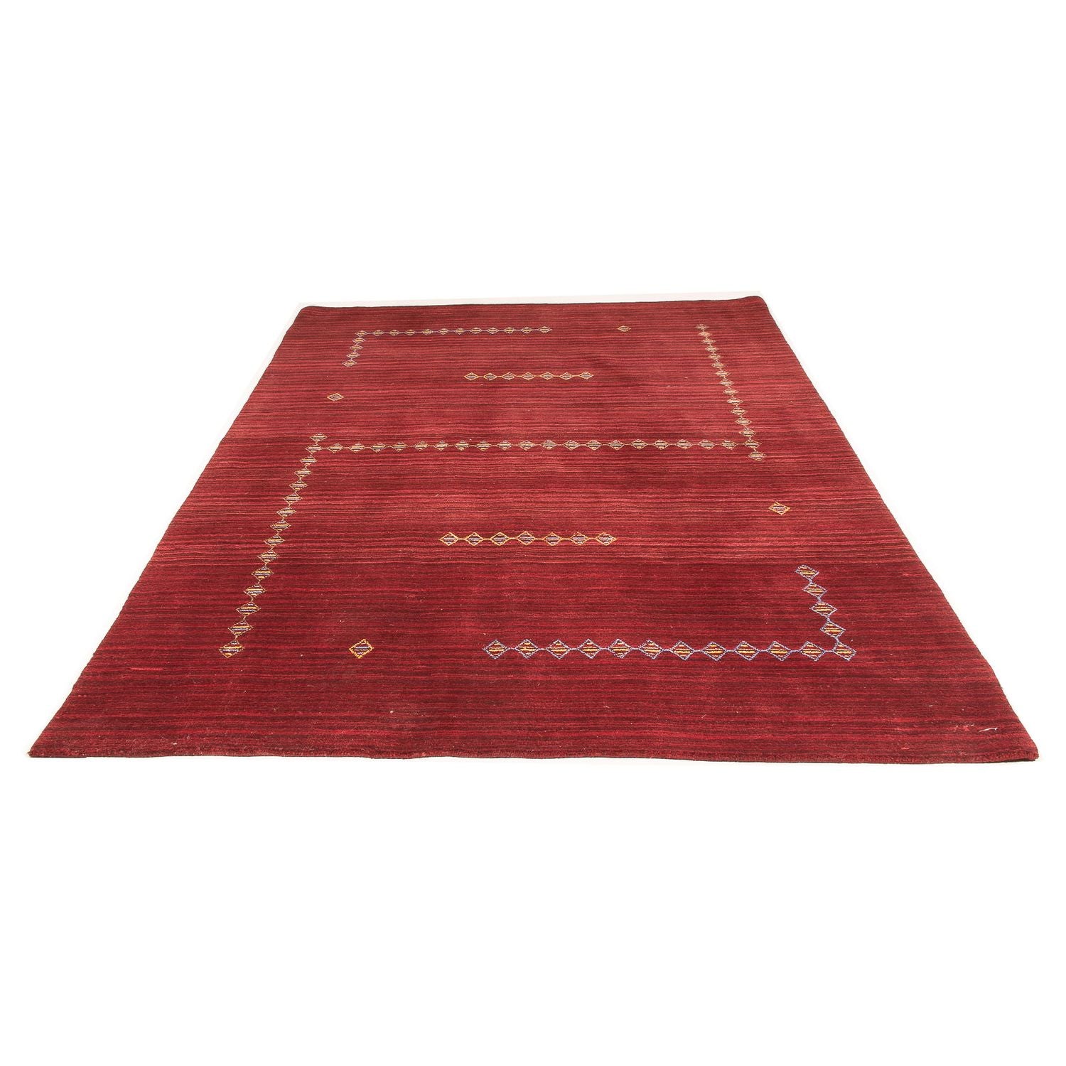 Gabbeh Teppich - Loribaft Softy 240 x 170 cm - dunkelrot